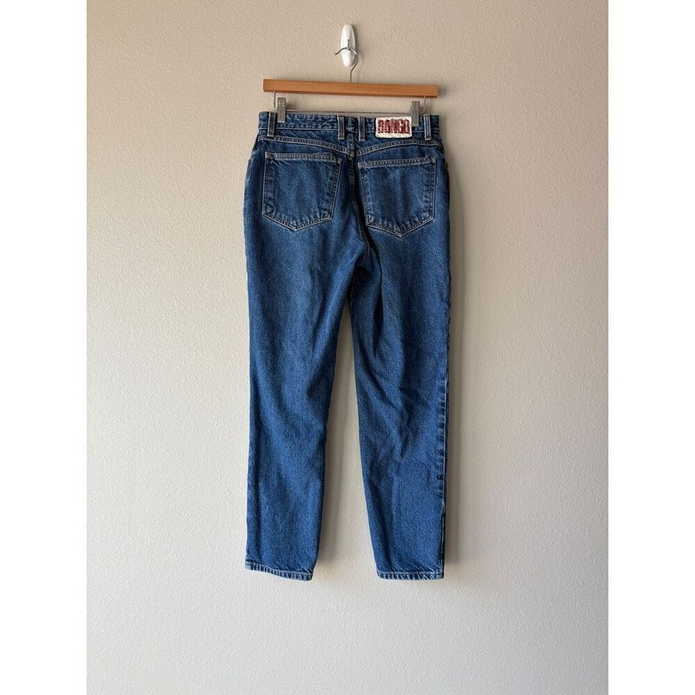 Vintage 90s BONGO high rise dark wash tapered leg jeans
